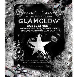 2 - GLAMGLOW Bubblesheet Oxygenating Deep‎ Cleanse Mask - Black and White M-7